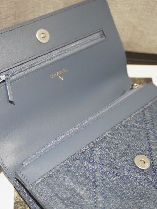 Chanel牛仔鏈條包 #252030 