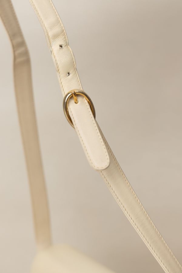 Gucci 70s杏色金釦肩背包#230855 