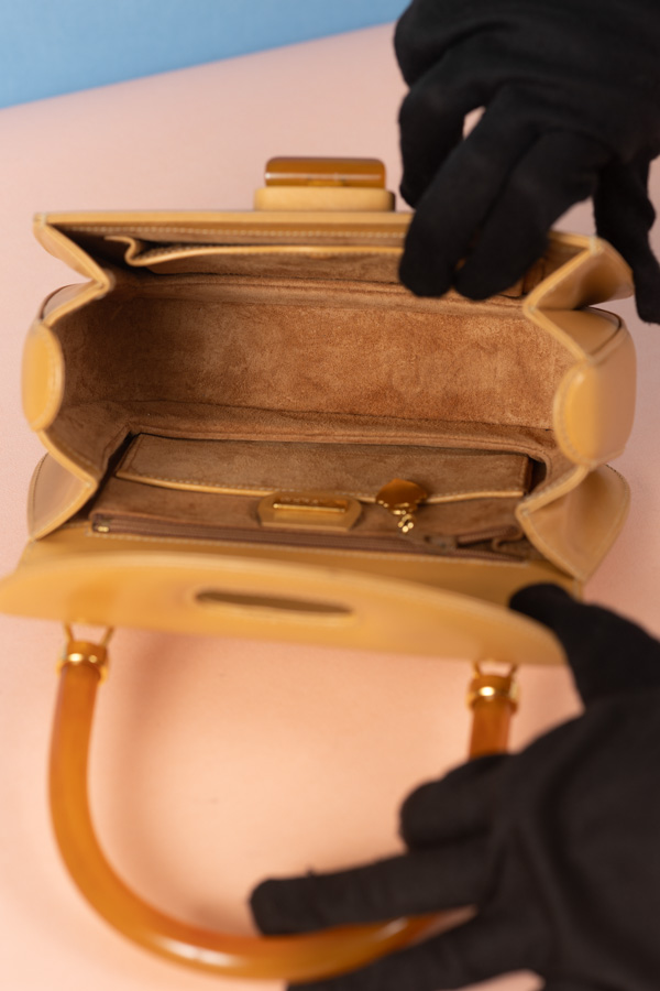 Gucci限量焦糖玳瑁手提包 #220334 