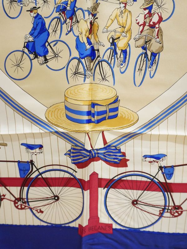 Hermes腳踏車絲巾 #AC435 