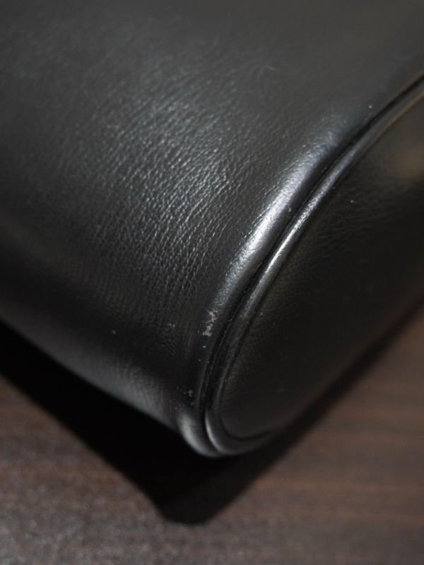 Loewe黑棕金蛇骨手提包 #251904 