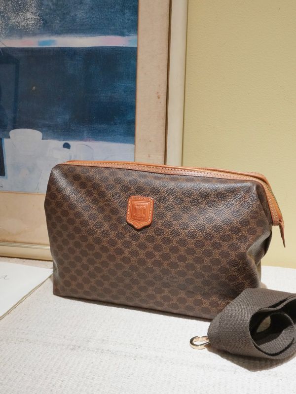 Celine 老花手拿肩背包 #241407 