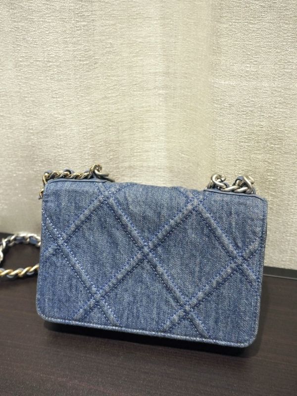 Chanel牛仔鏈條包 #252030 