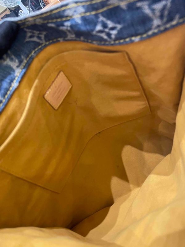 LV 牛仔老花手提托特包 #241437 