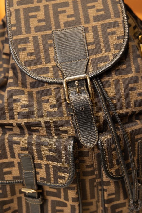 Fendi老花布面後背包 #220556 