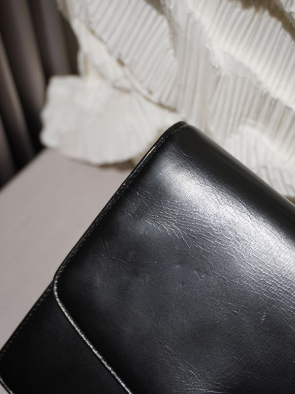 DIOR黑色豬鼻金銀鍊條包 #220022 