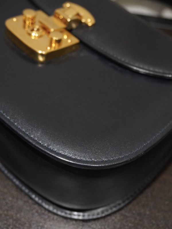 Gucci 深藍色手提斜背包 #251954 