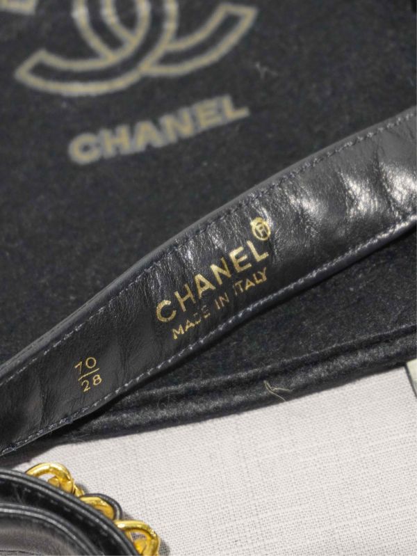 Chanel黑色腰包#231191 