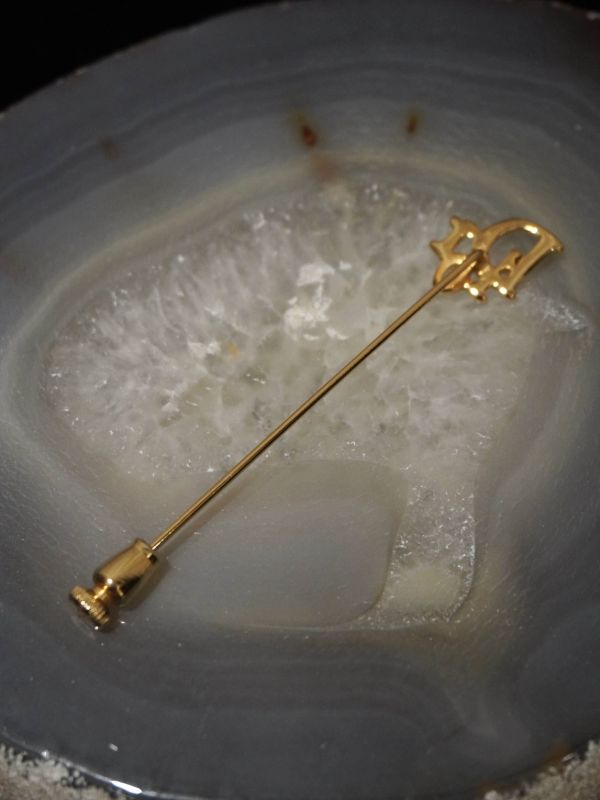 Dior金色領帶別針 #AC481 