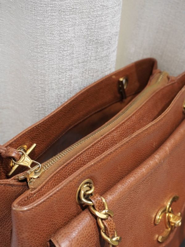 Chanel 焦糖色托特包 #252025 