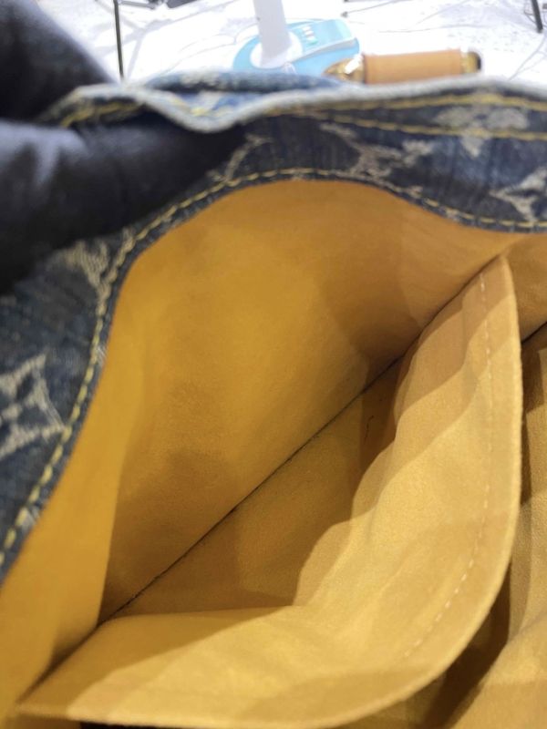 LV 牛仔老花手提托特包 #241437 