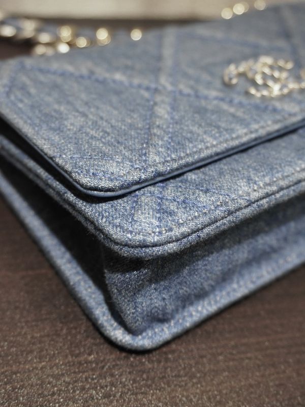 Chanel牛仔鏈條包 #252030 