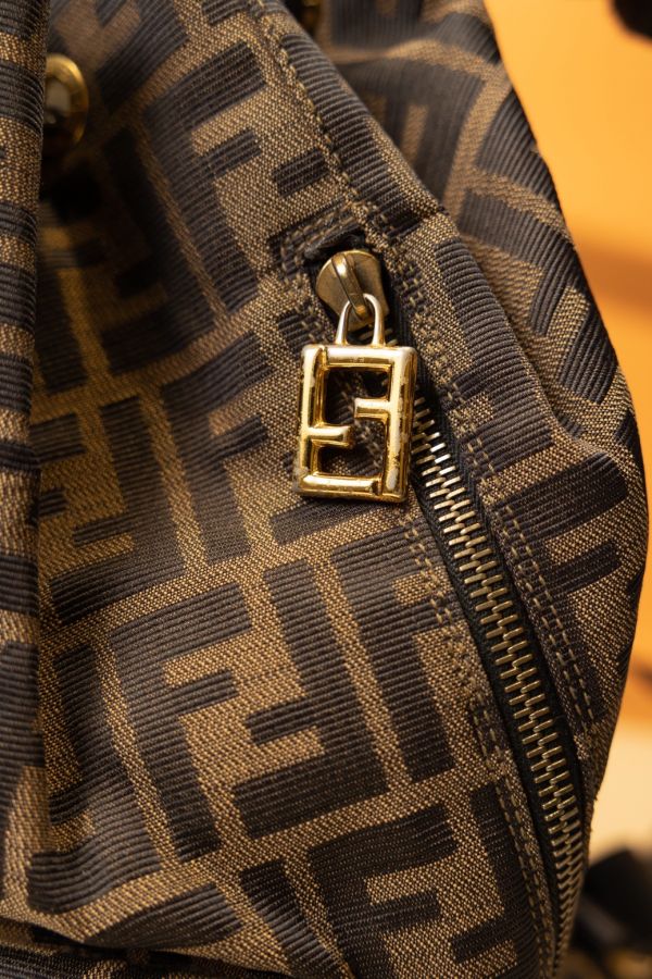 Fendi老花布面後背包 #220556 