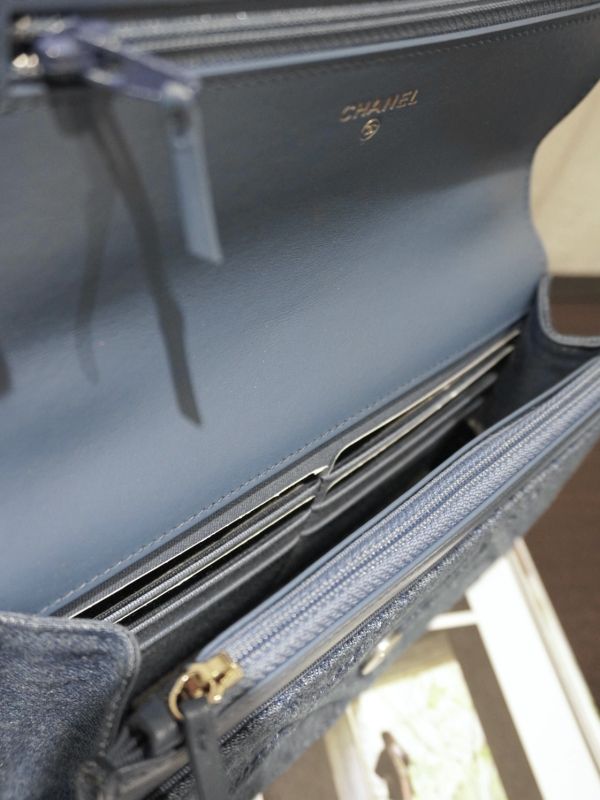 Chanel牛仔鏈條包 #252030 