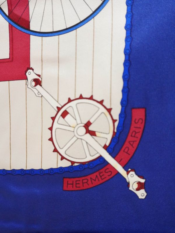 Hermes腳踏車絲巾 #AC435 
