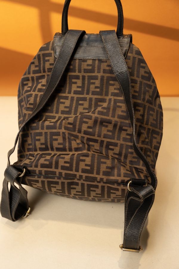 Fendi老花布面後背包 #220556 