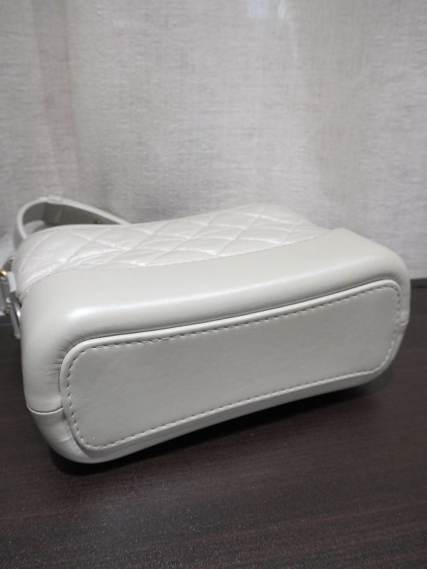 Chanel銀灰色流浪包小號 #251950 