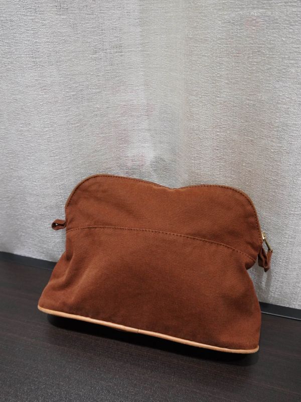 Hermes咖啡色化妝包 #252005 