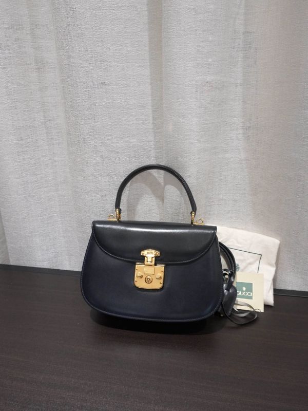 Gucci 深藍色手提斜背包 #251954 