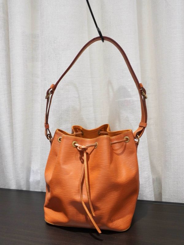 LV焦糖色水波紋水桶包 #252016 