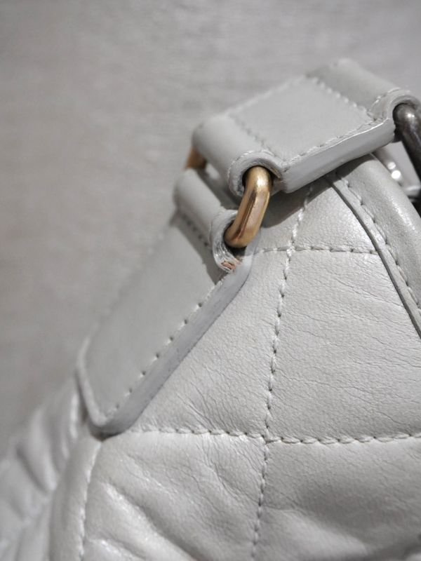 Chanel銀灰色流浪包小號 #251950 