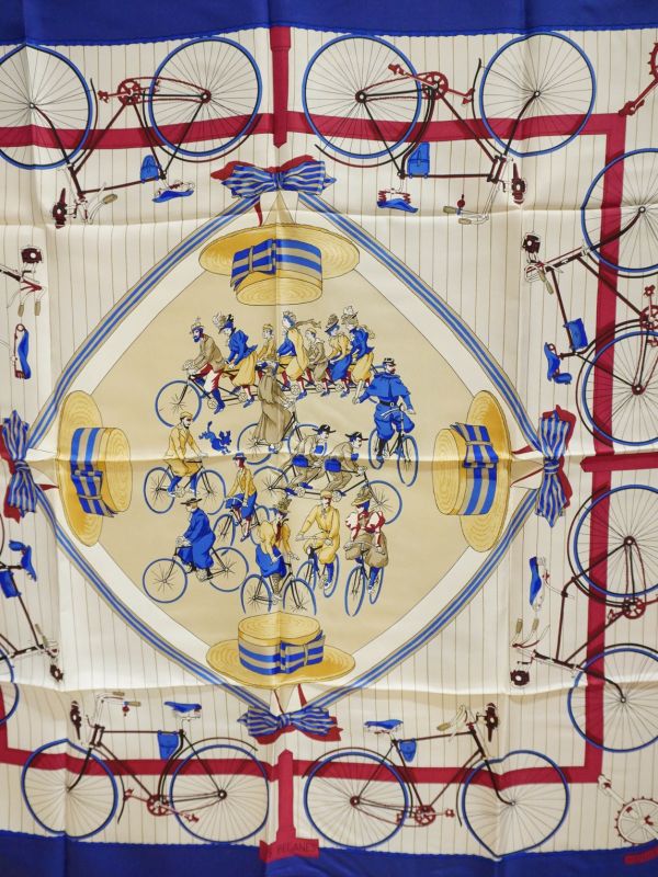 Hermes腳踏車絲巾 #AC435 