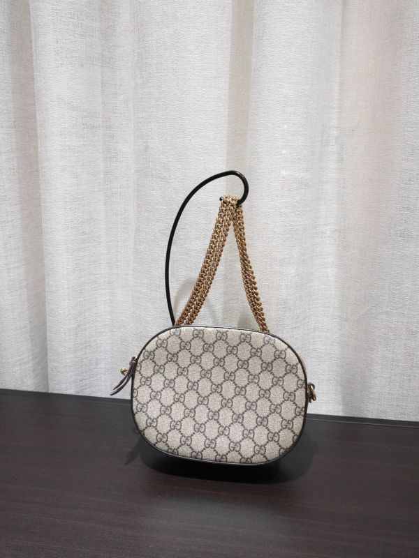 Gucci老花橢圓鏈條包 #252052 