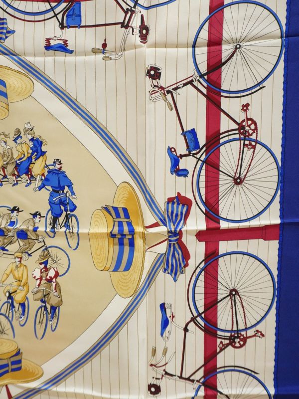 Hermes腳踏車絲巾 #AC435 