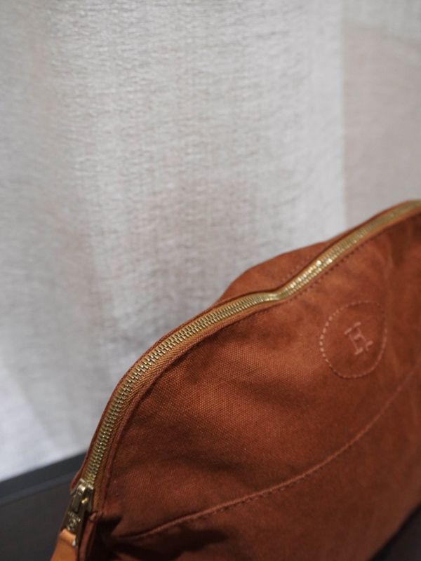 Hermes咖啡色化妝包 #252005 