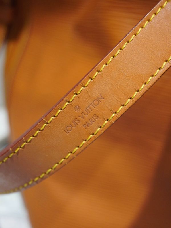LV焦糖色水波紋水桶包 #252016 
