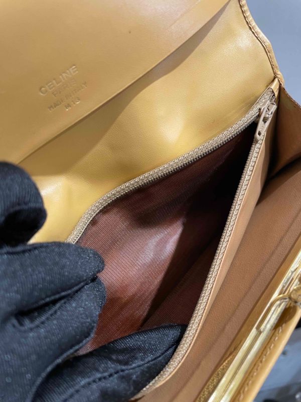 Celine 老花深棕色長夾 #241404 