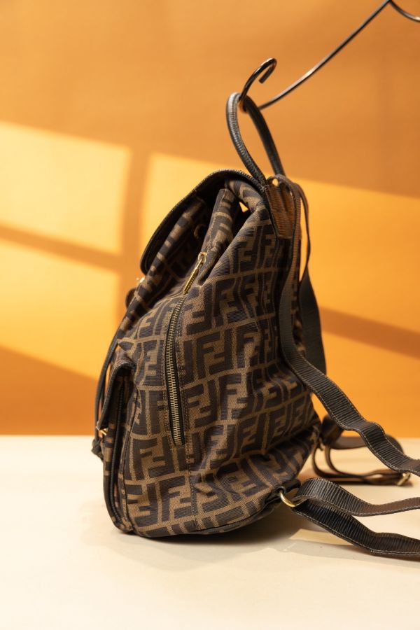 Fendi老花布面後背包 #220556 
