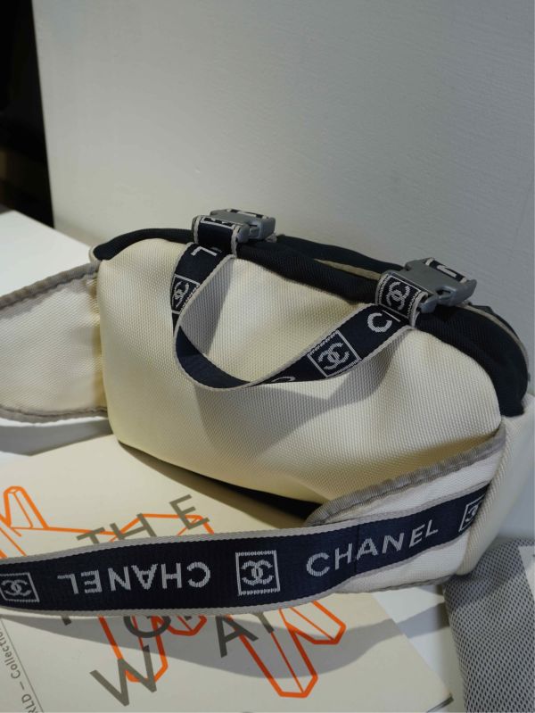 Chanel運動風網布腰包#241254 