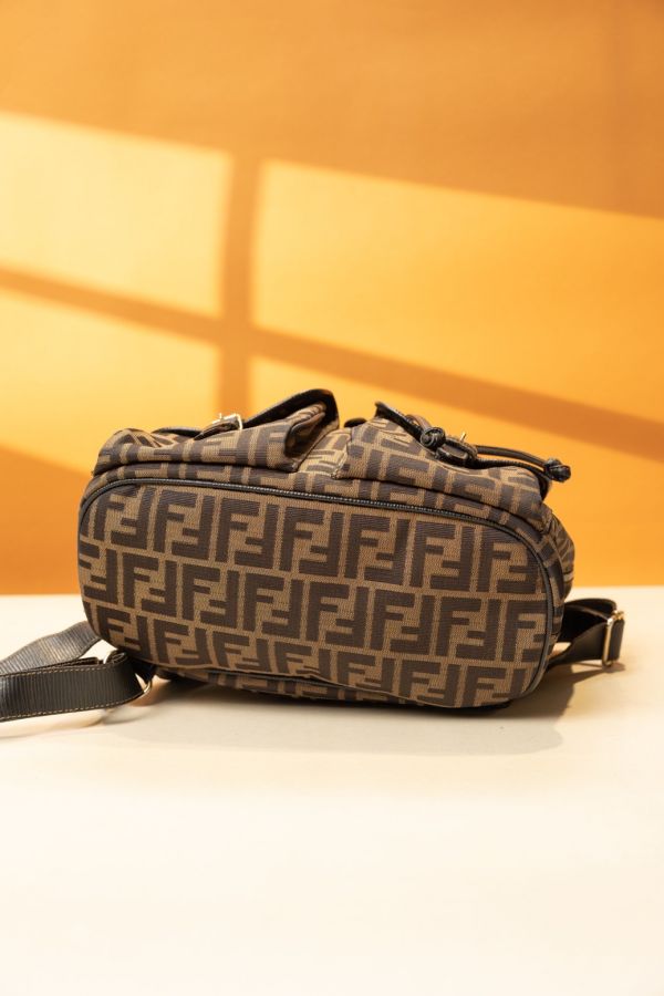 Fendi老花布面後背包 #220556 