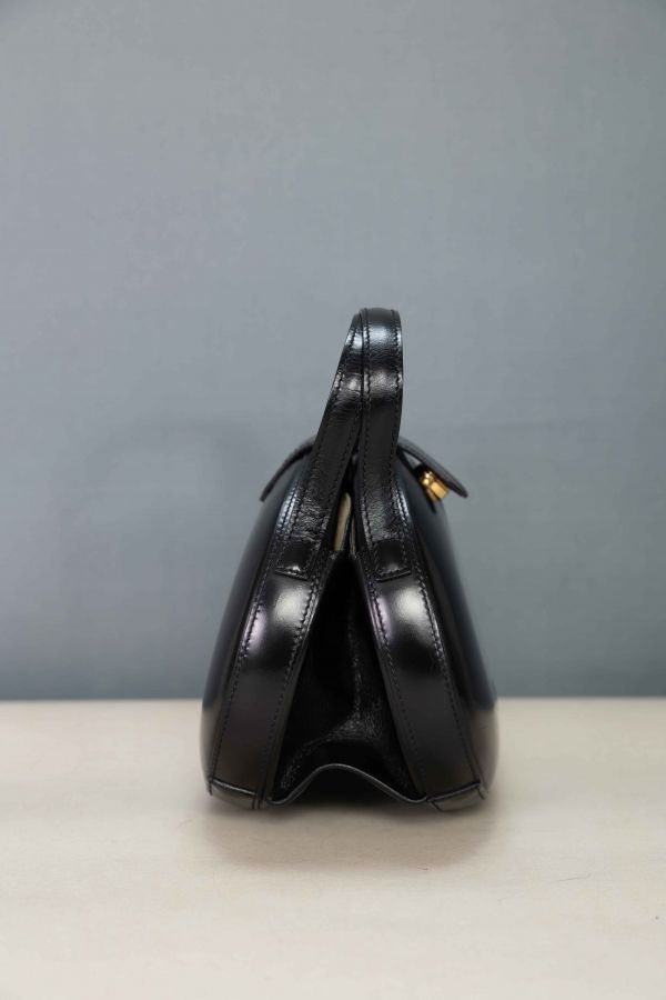 黑色小牛皮蛋蛋包 #220694 