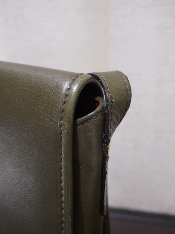 Celine橄欖綠色肩背包 #251933 