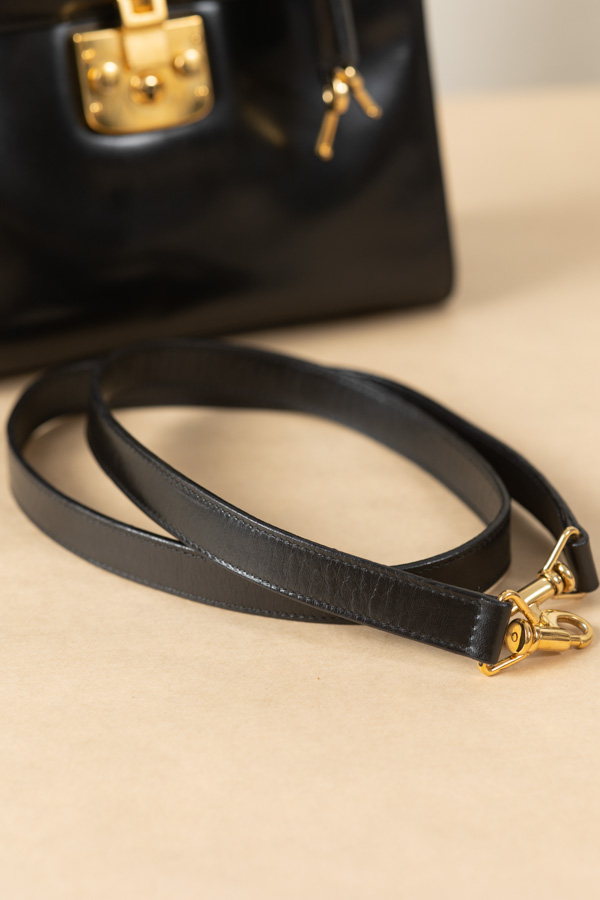 Gucci黑色padlock手提肩背包 #220281 
