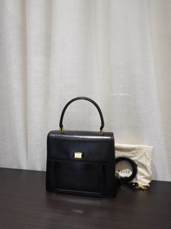 Bally黑色手提肩背包 #251909 