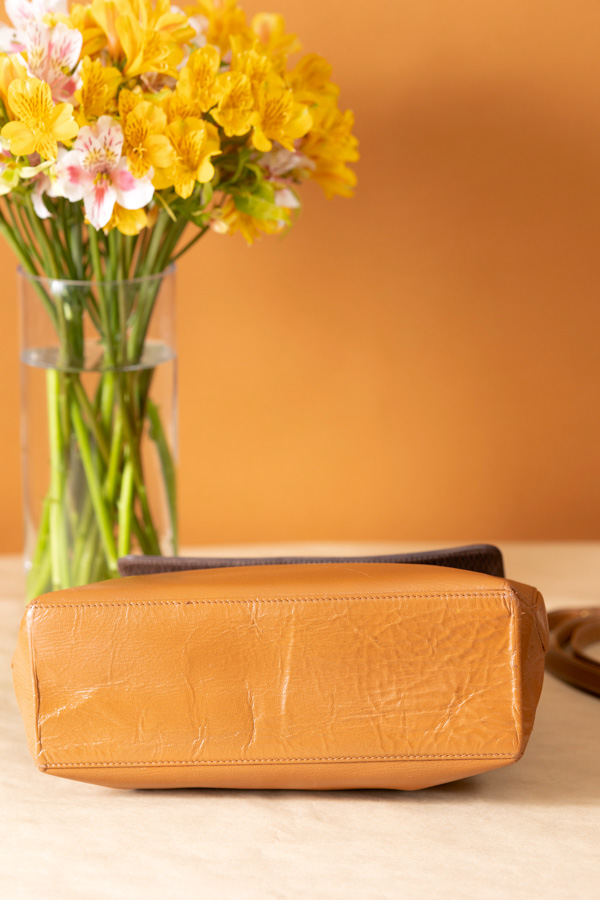 Loewe焦糖金蛇骨kelly肩背包 #220146 