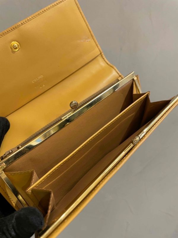 Celine 老花深棕色長夾 #241404 