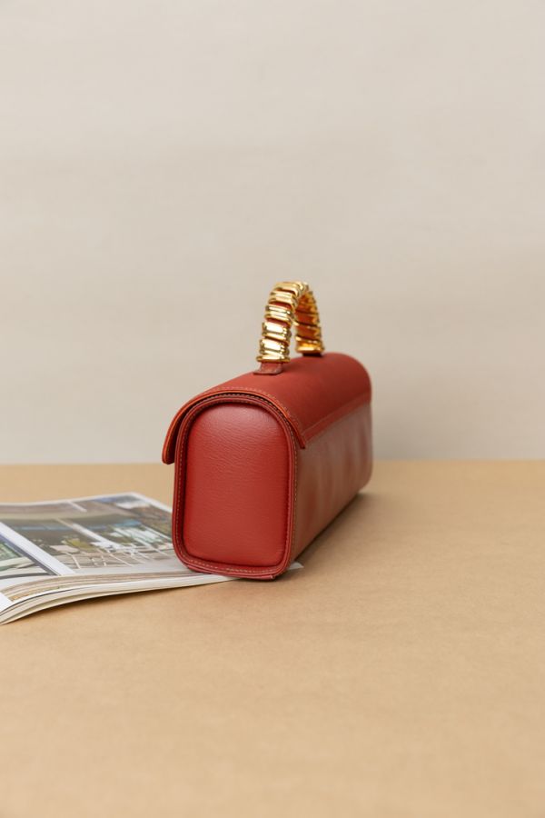 2025年新作入荷 Loewe西瓜紅金蛇骨手提包#230804 雀珶二手中古 vintage Twee's - バッグ