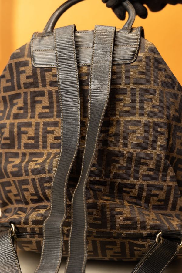 Fendi老花布面後背包 #220556 