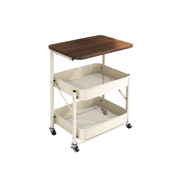 摺疊桌板置物推車 