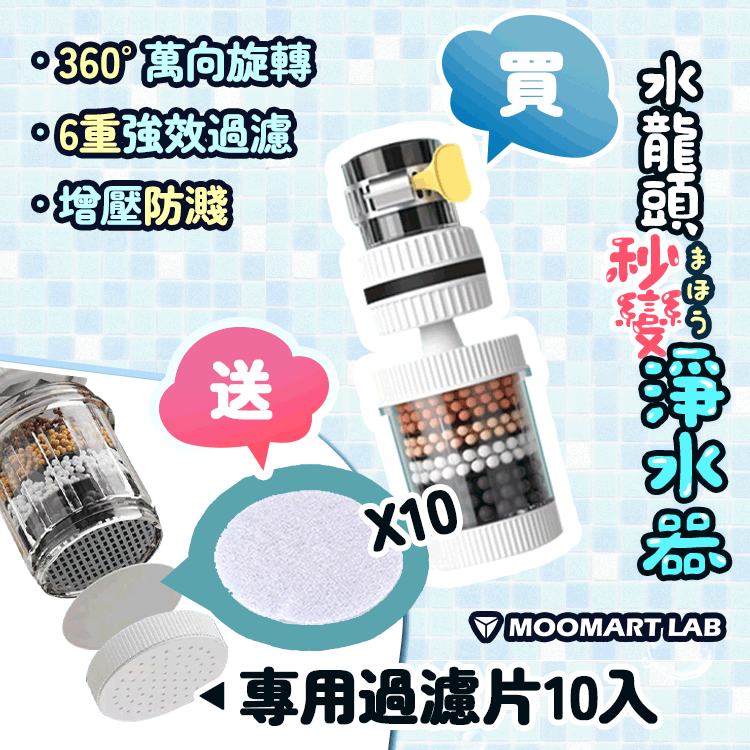 360° 旋轉過濾龍頭 