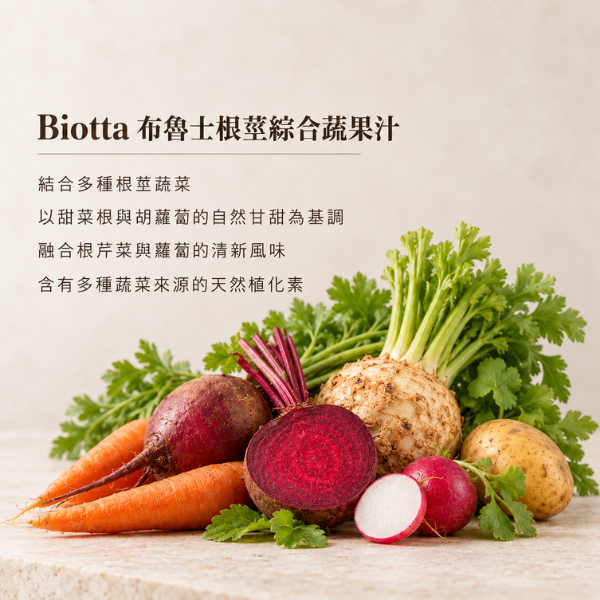 Biotta | 布魯士根莖綜合蔬果汁 biotta,斷食,Biotta
BIOTTA
布魯斯根莖綜合蔬菜汁
Brutus
Brutus Juice
根莖蔬菜汁
綜合蔬菜汁
蔬果原汁
100%蔬菜汁
100%蔬果汁
天然蔬果汁
瑞士蔬果汁
瑞士原裝
生機飲
蔬菜原汁
植物飲
蔬菜飲
健康飲食
每日蔬菜補充
輕斷食
斷食
斷食飲品
Fasting
Clean Eating