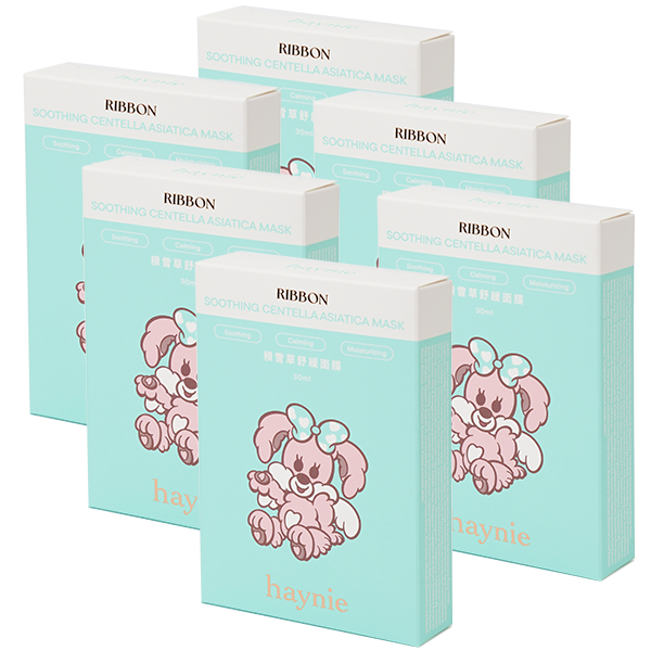 Soothing Centella Asiatica Mask【 買5送1 】積雪草舒緩面膜 30片 haynie, 嘟嘟唇, 保濕 ,修護 ,美妝 ,唇釉 ,beauty,面膜