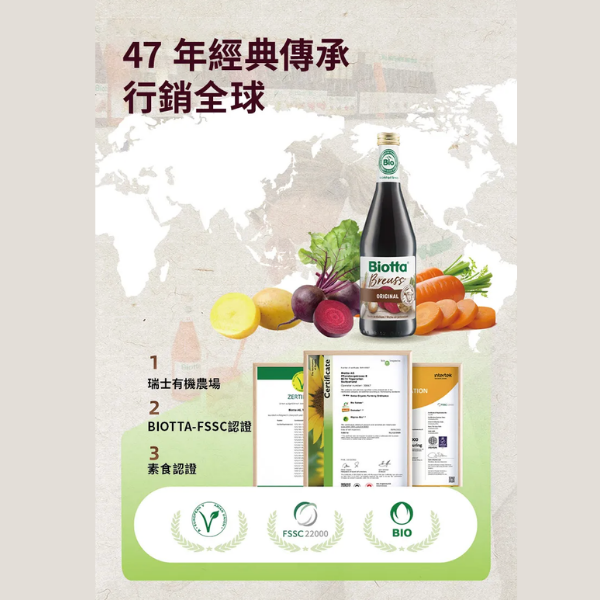 Biotta | 布魯士根莖綜合蔬果汁 biotta,斷食,Biotta
BIOTTA
布魯斯根莖綜合蔬菜汁
Brutus
Brutus Juice
根莖蔬菜汁
綜合蔬菜汁
蔬果原汁
100%蔬菜汁
100%蔬果汁
天然蔬果汁
瑞士蔬果汁
瑞士原裝
生機飲
蔬菜原汁
植物飲
蔬菜飲
健康飲食
每日蔬菜補充
輕斷食
斷食
斷食飲品
Fasting
Clean Eating
