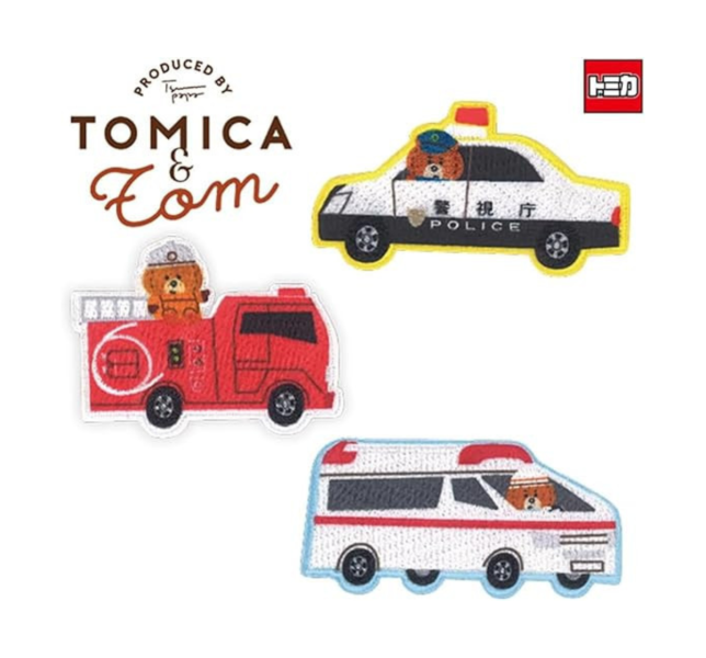 TOMICA & TOM 刺繡布貼 (共三款) 