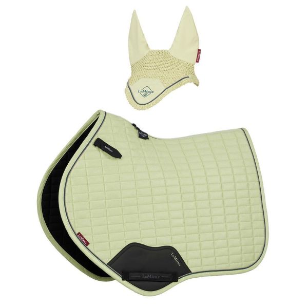 LeMieux 綜合障礙汗墊+耳罩套組 (蘋果綠/FULL) 