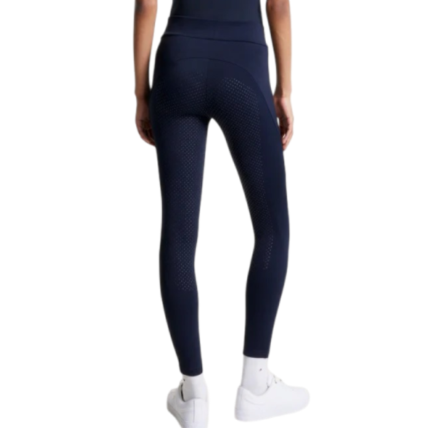 TOMMY HILFIGER 女用馬褲 (彈力腰/止滑全皮/厚款/深藍色) 